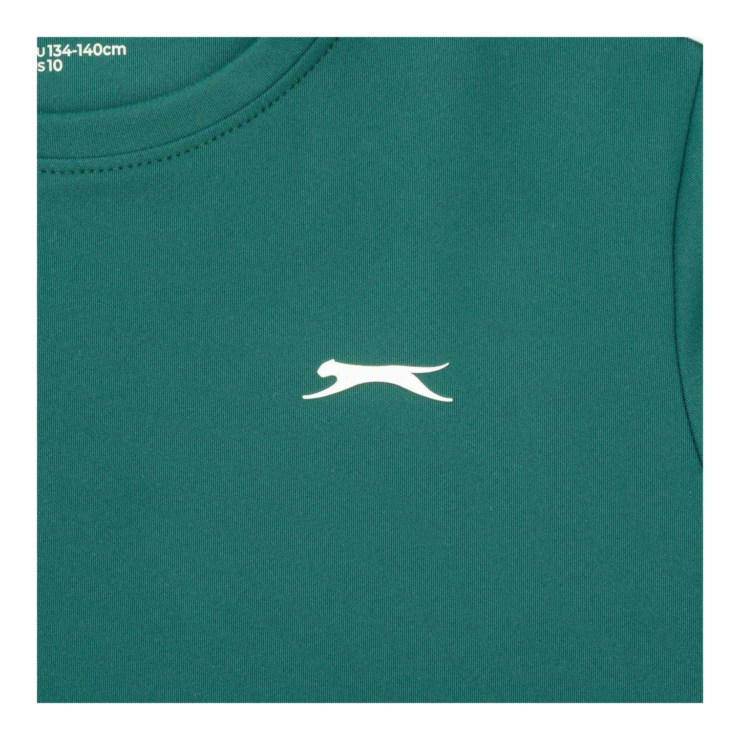 Forest Green - Side - Slazenger Boys Tennis Lightweight T-Shirt