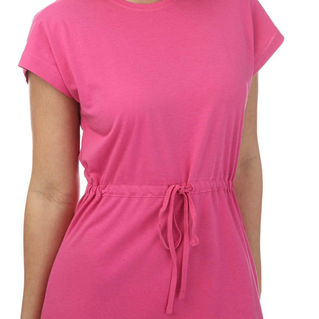 Raspberry - Side - Only Womens-Ladies May Life Jersey Midi Dress
