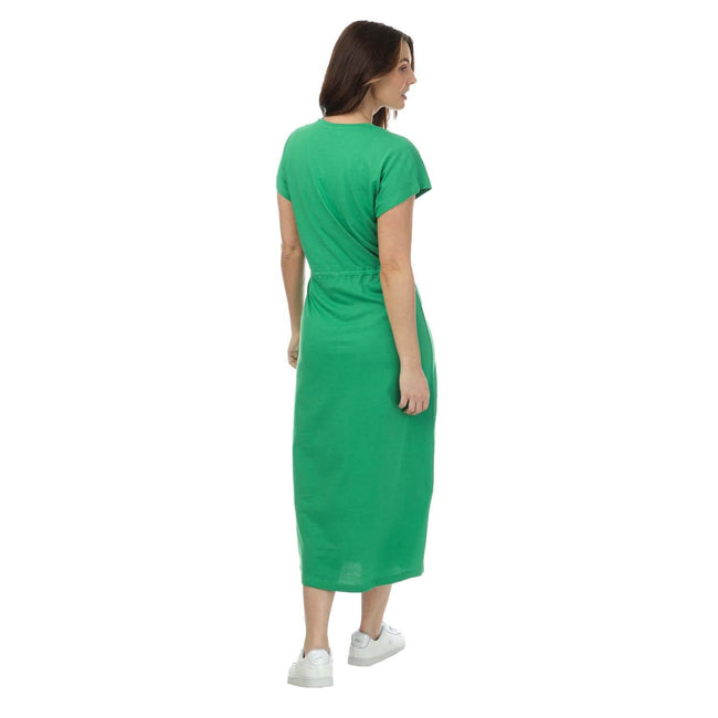 Green - Back - Only Womens-Ladies May Life Jersey Midi Dress