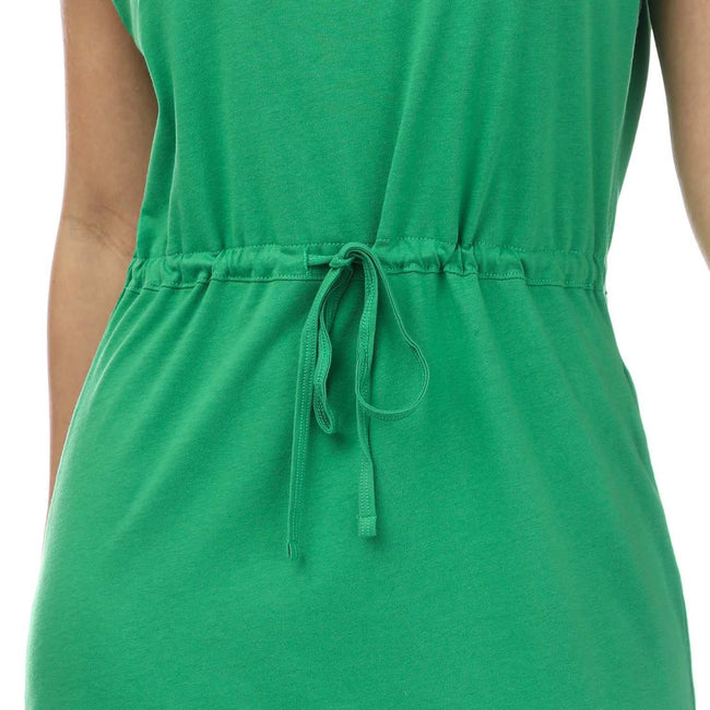 Green - Lifestyle - Only Womens-Ladies May Life Jersey Midi Dress