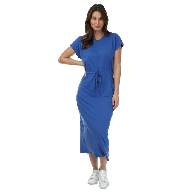 Blue - Front - Only Womens-Ladies May Life Jersey Midi Dress