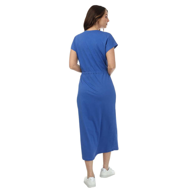 Blue - Back - Only Womens-Ladies May Life Jersey Midi Dress