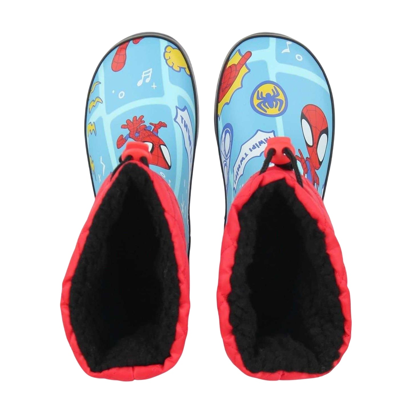 Red-Blue - Pack Shot - Spider-Man Childrens-Kids Wellington Boots