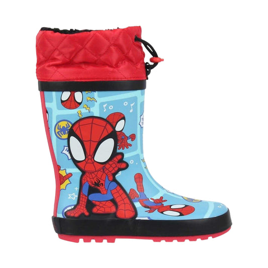 Red-Blue - Front - Spider-Man Childrens-Kids Wellington Boots