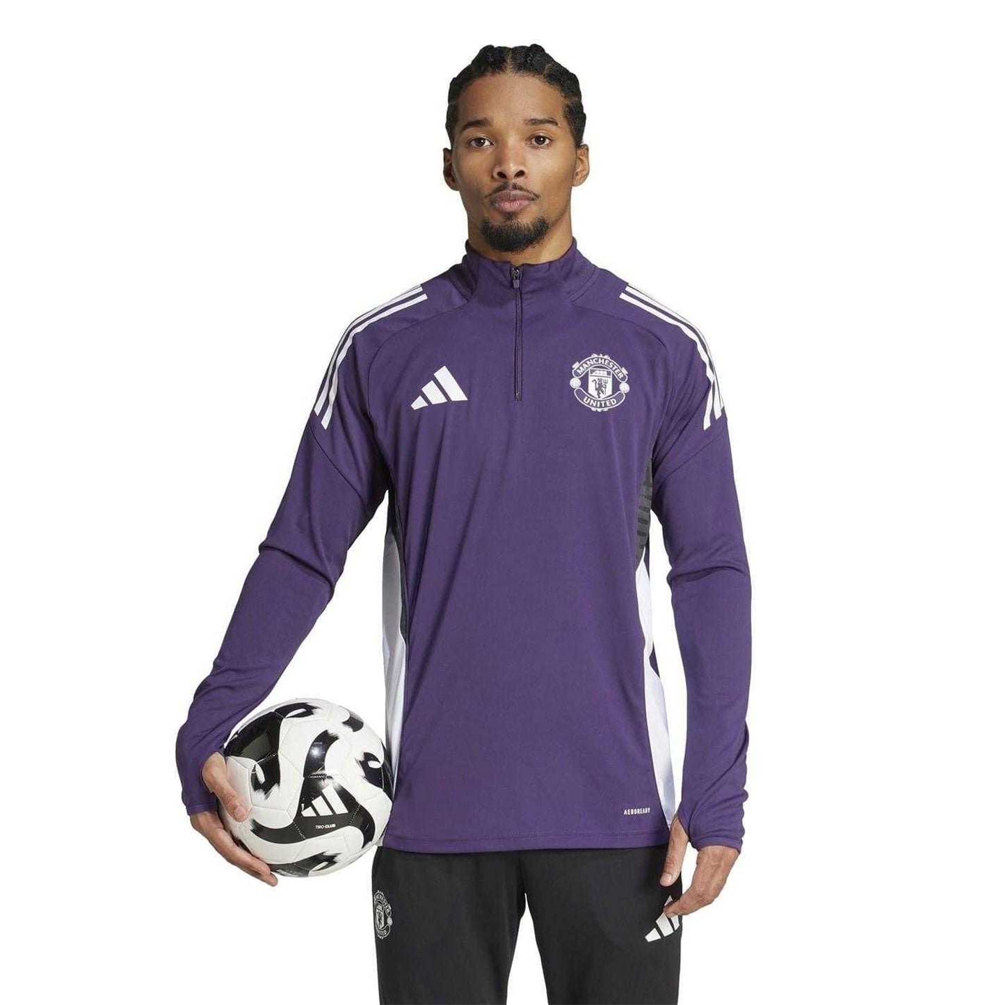 Purple - Side - Adidas Mens Tiro 25 Competition Training Top
