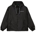 Black - Front - Lacoste Mens Hooded Quilted Cropped Padded Jacket
