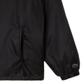 Black - Side - Lacoste Mens Hooded Quilted Cropped Padded Jacket