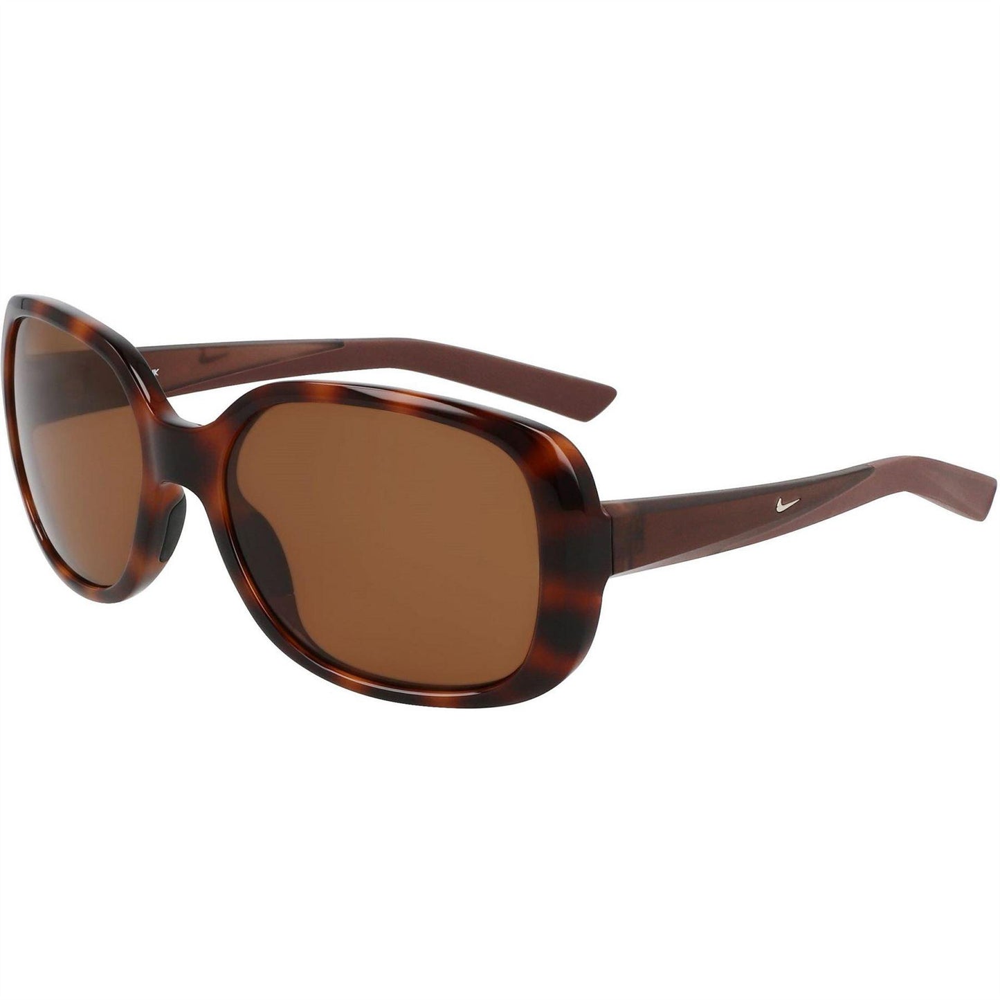 Tortoise-Brown - Side - Nike Womens-Ladies Square Frame Sunglasses