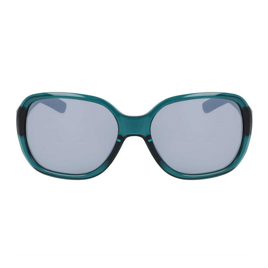 Teal-Silver - Front - Nike Womens-Ladies Square Frame Sunglasses