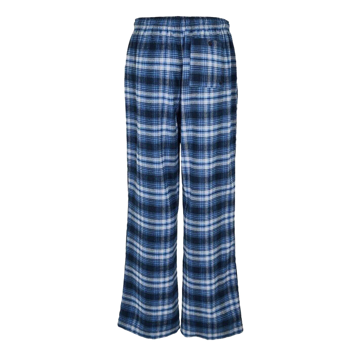Midnight Navy - Back - Jack Wills Mens Flannel Plaid Relaxed Fit Pyjama Bottoms