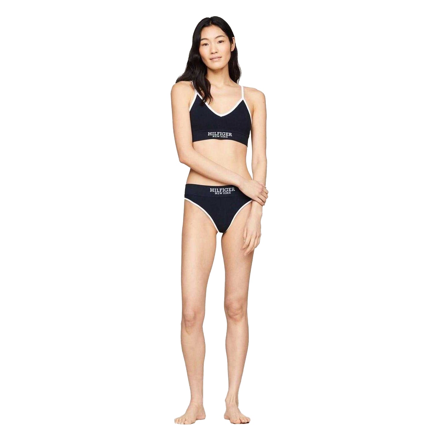 Desert Sky - Pack Shot - Tommy Hilfiger Womens-Ladies Logo Triangle Cups Bralette
