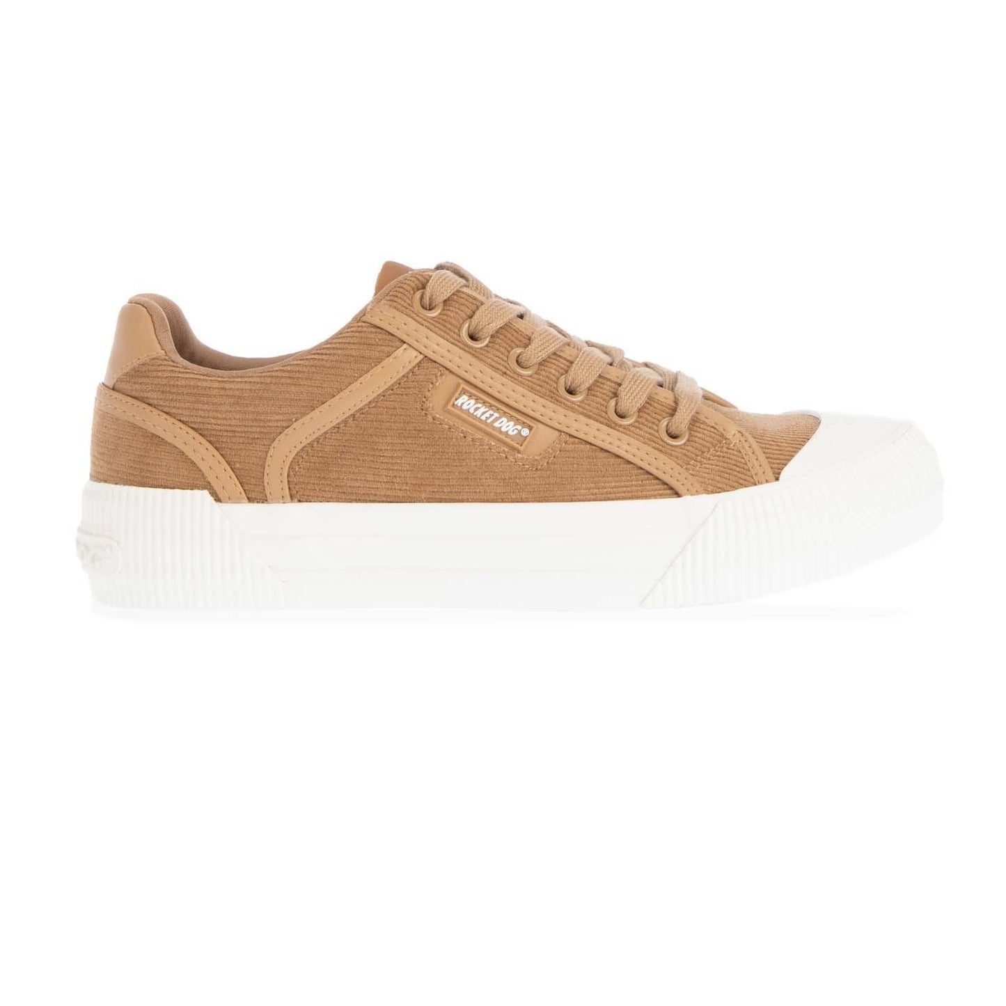 Tan - Pack Shot - Rocket Dog Womens-Ladies Cheery Corduroy Trainers