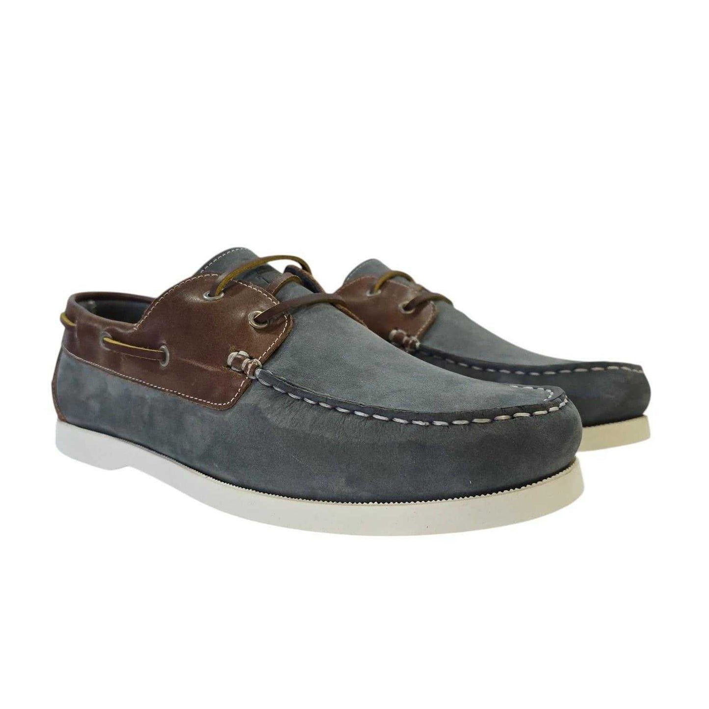Blue - Pack Shot - Jack Wills Mens Leather Boat Shoes