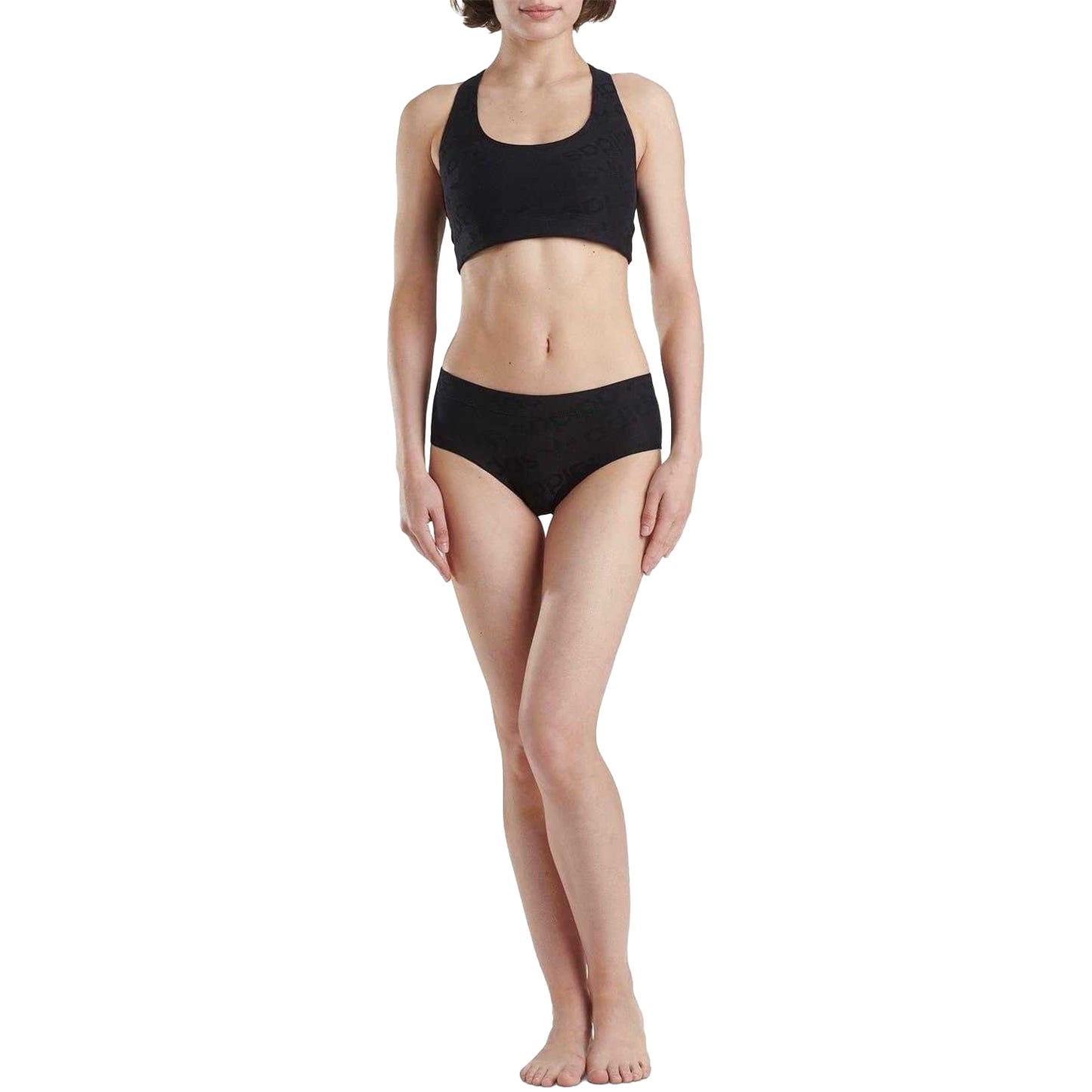 Black - Lifestyle - Adidas Womens-Ladies Terrot Flex Crop Top