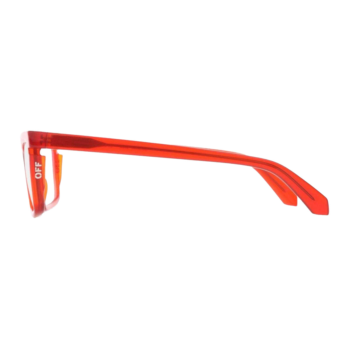 Red-Blue Block - Back - Off White Style Sun Plastic Bold Sunglasses