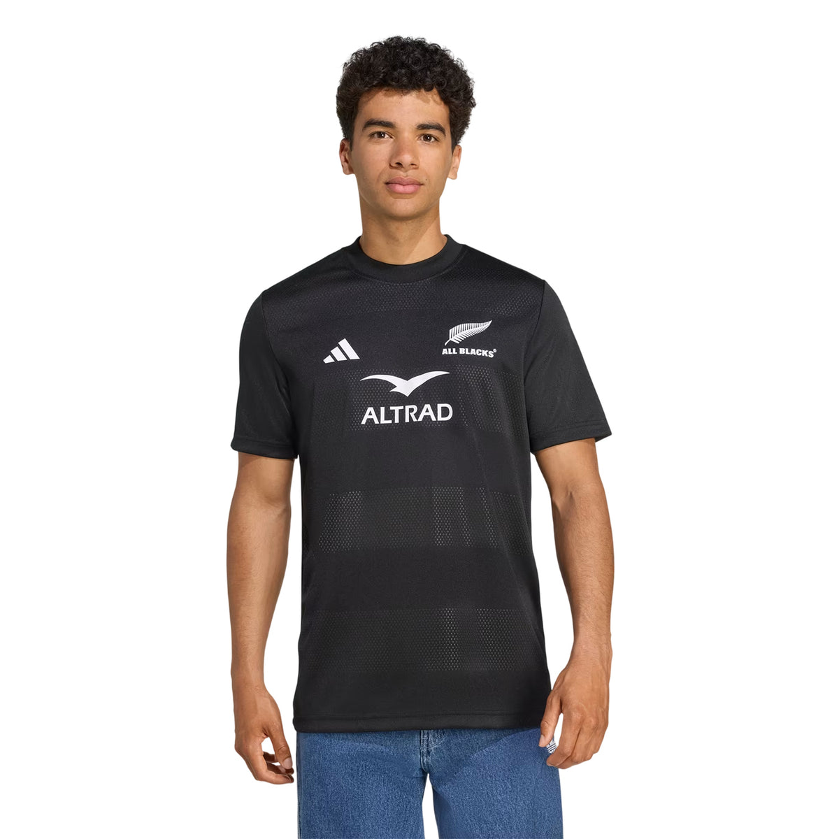 All Black - Side - New Zealand All Blacks Mens Adidas T-Shirt