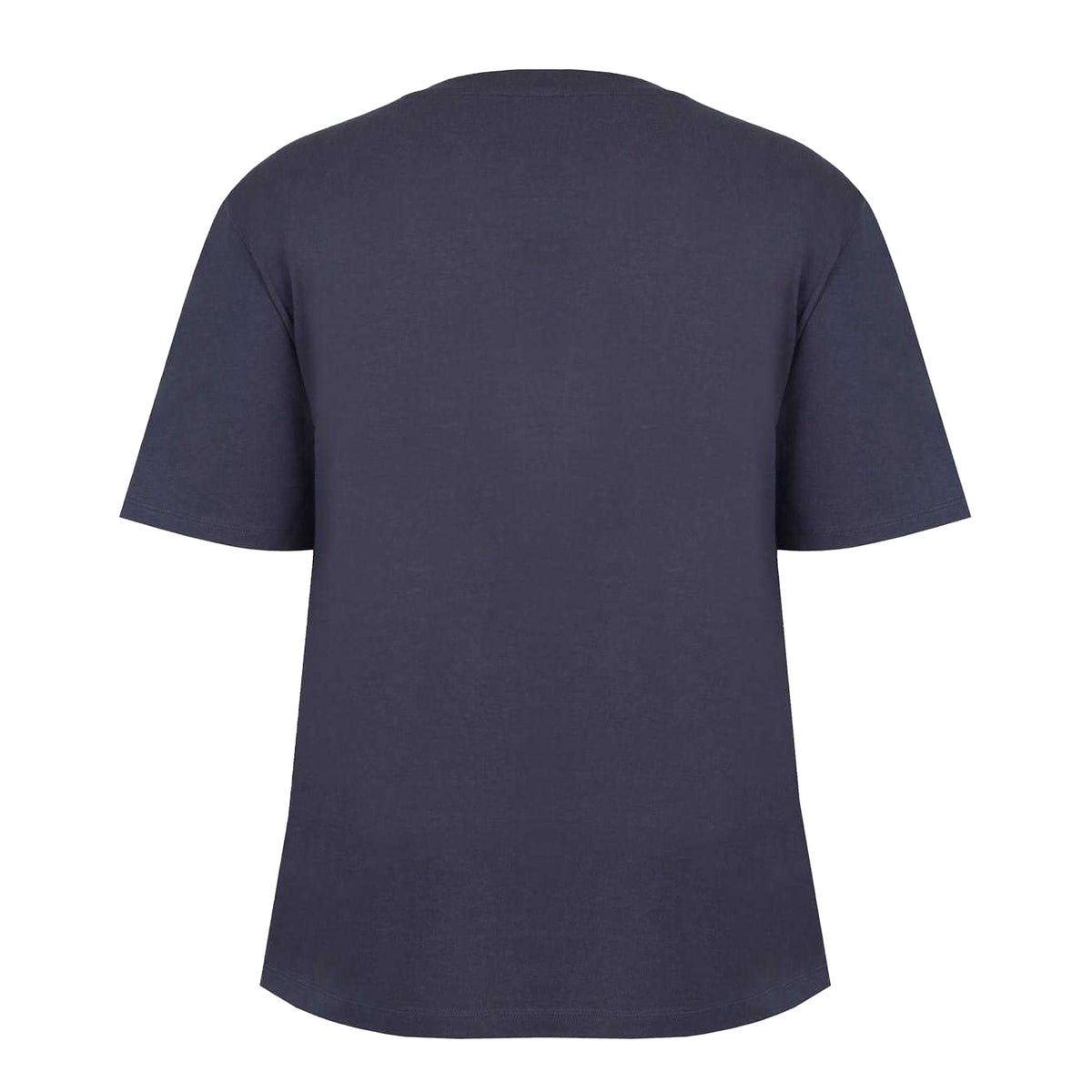 Blue - Back - Firetrap Womens-Ladies Flower Skull Crew Neck Regular T-Shirt