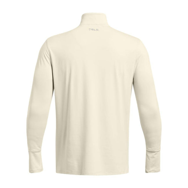 Brown - Back - Under Armour Mens Trail Run Quarter Zip Top