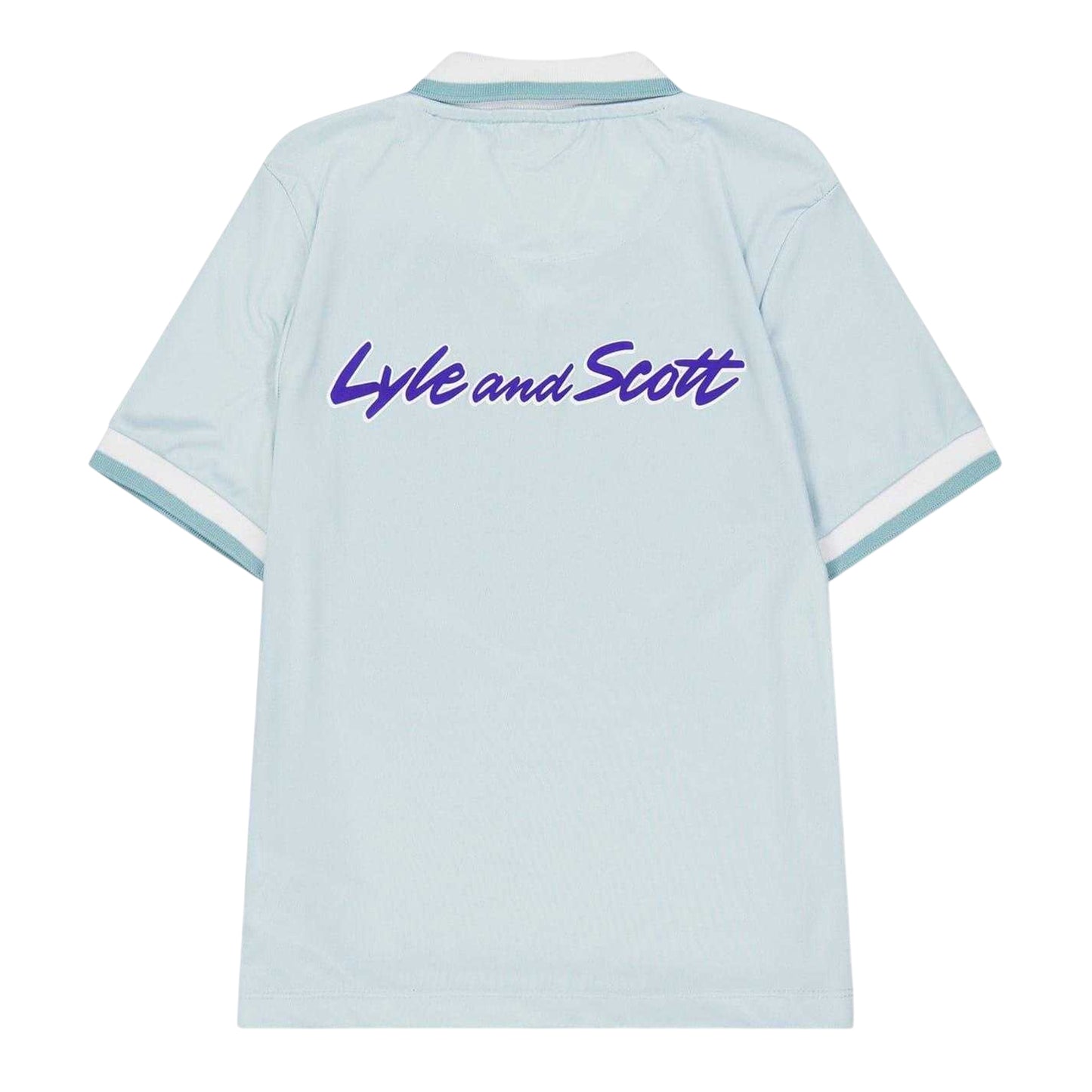 Green - Back - Lyle & Scott Childrens-Kids Argyle Regular Short-Sleeved Shirt