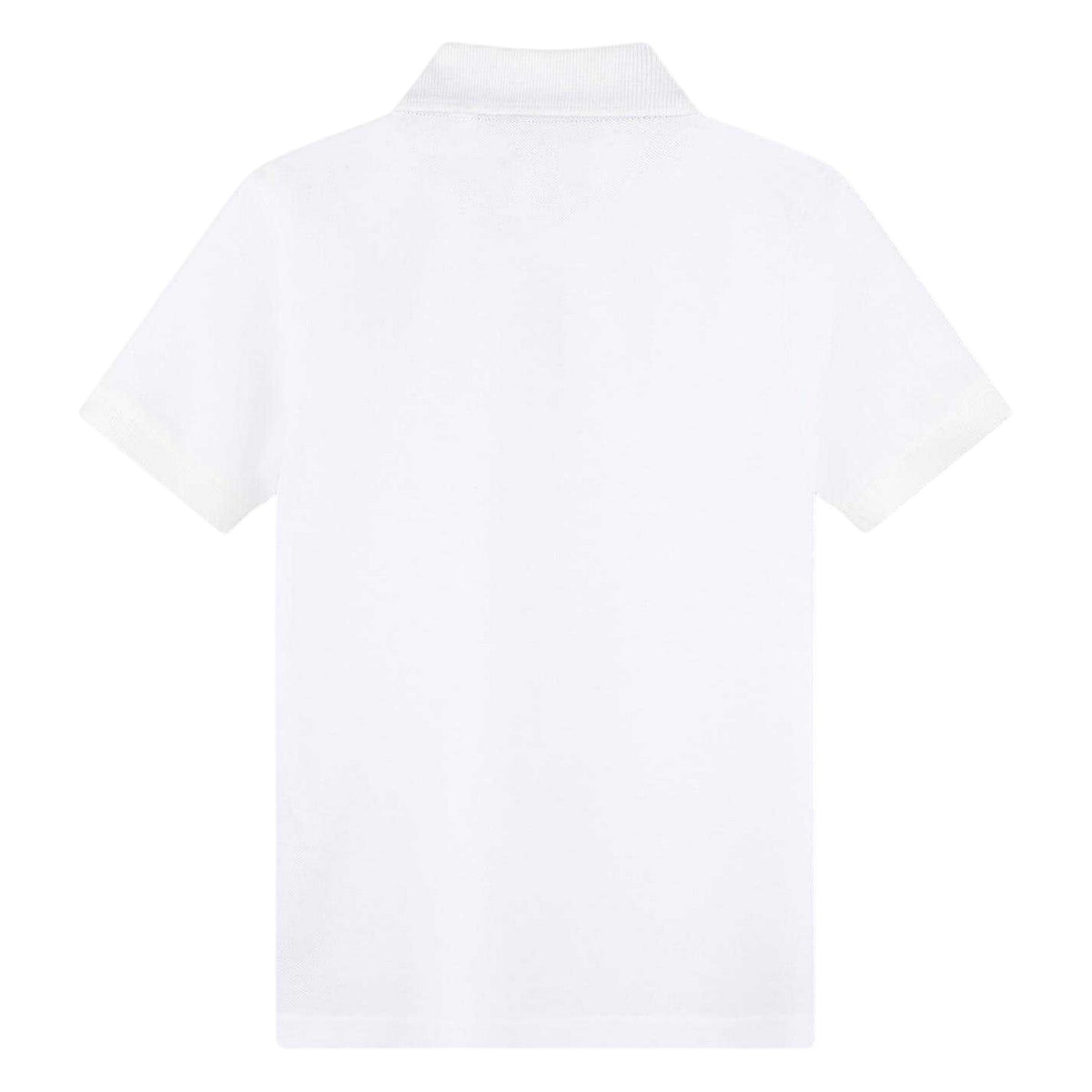 White - Back - Timberland Childrens-Kids Logo Regular Polo Shirt