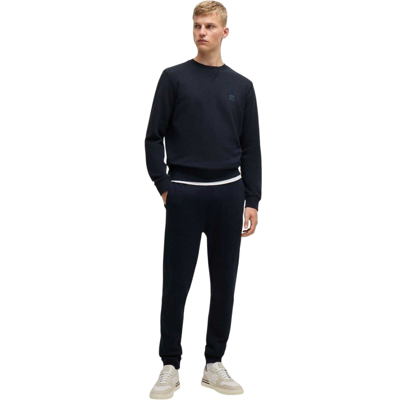 Dark Blue - Pack Shot - Boss Mens Sestart Slim Jogging Bottoms
