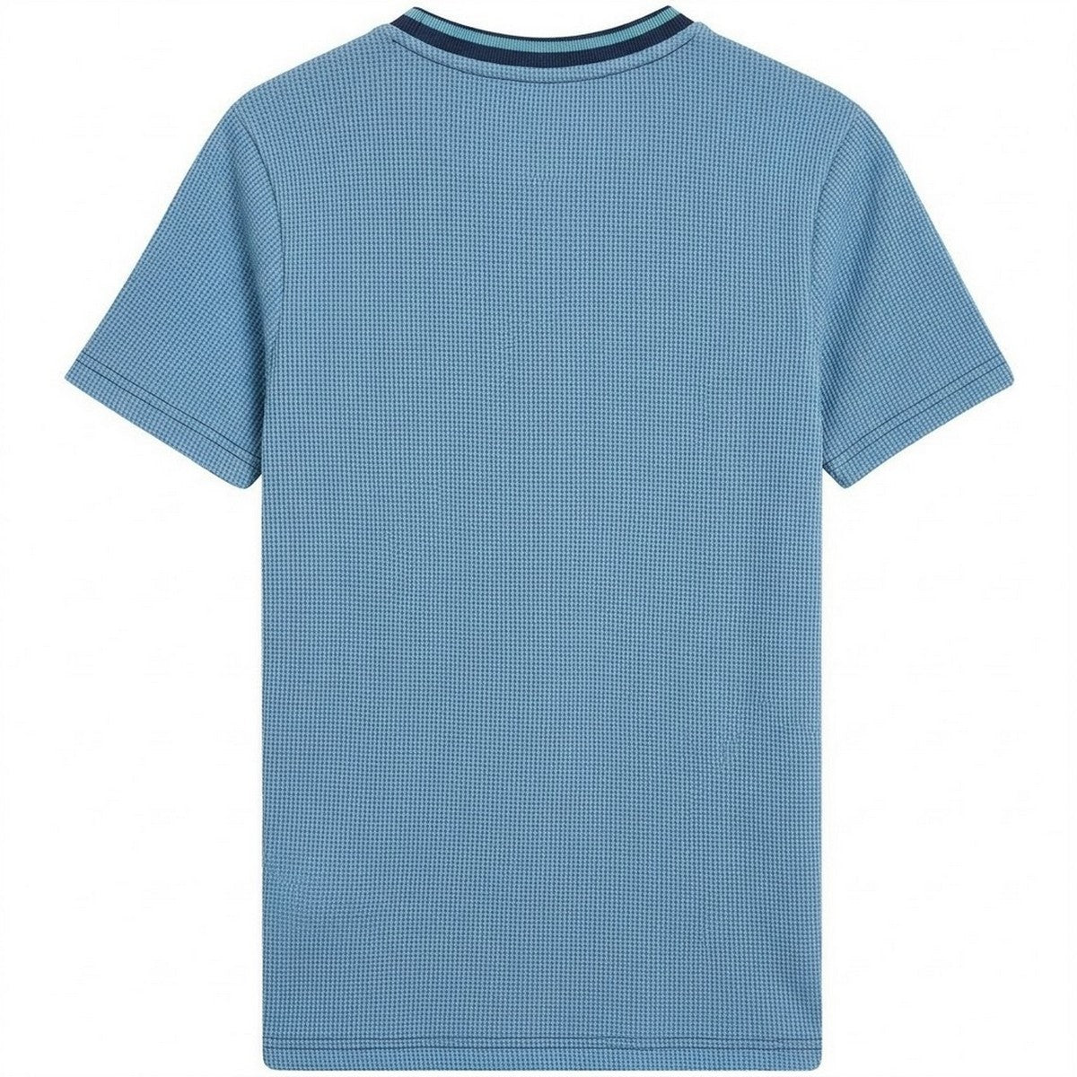 Dark Navy - Back - Lyle & Scott Childrens-Kids Waffle Regular T-Shirt
