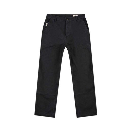 Black - Front - Pretty Green Mens Cotton Cargo Trousers