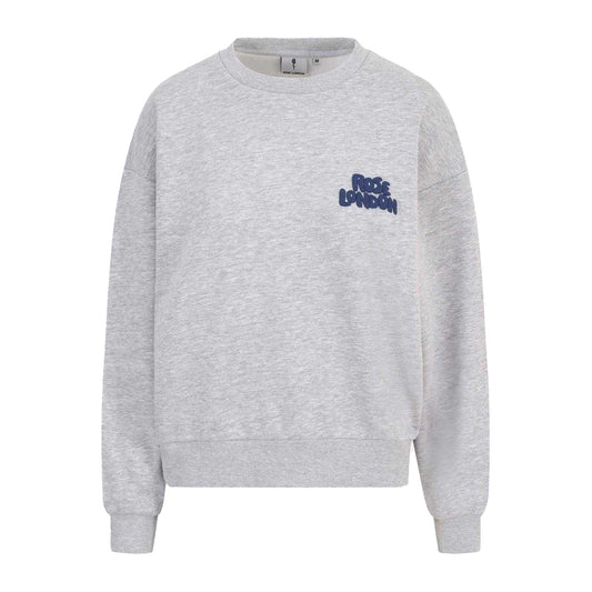 Grey Marl - Front - Rose London Womens-Ladies All Love Sweatshirt