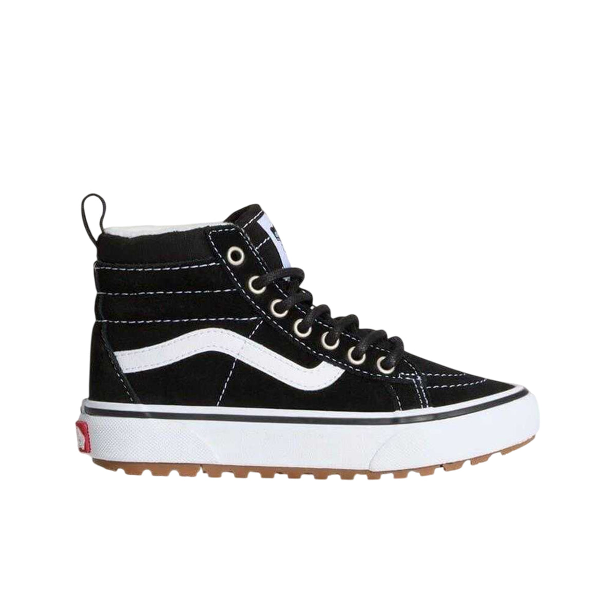 Black - Lifestyle - Vans Childrens-Kids SK8-Hi Suede Skate Shoes