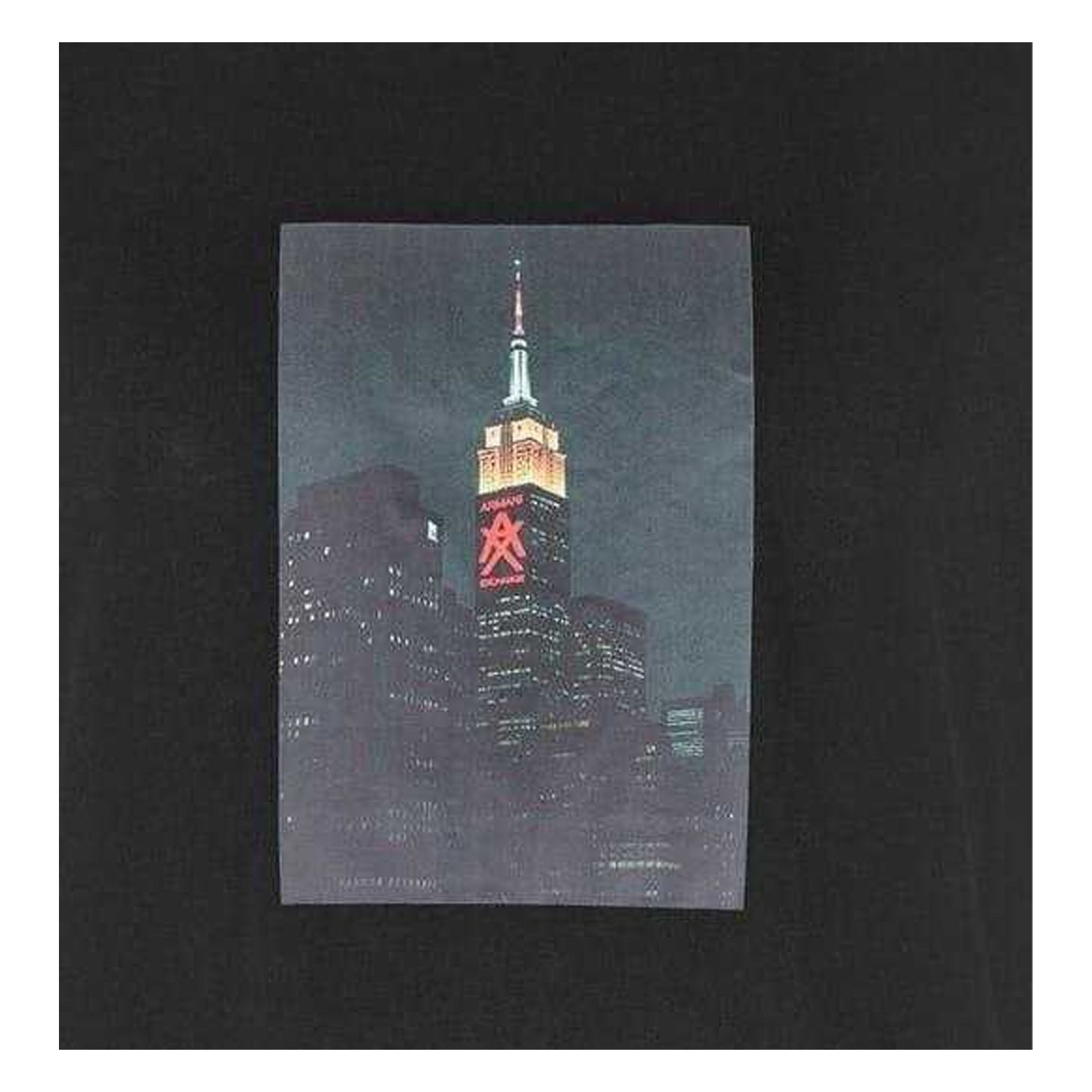 Black - Back - Armani Exchange Mens Skyline Cotton T-Shirt