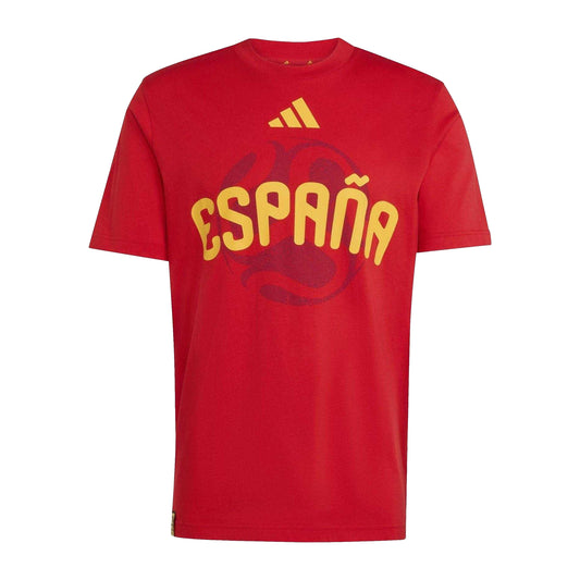 Vivid Red - Front - Adidas Mens Espana FIFA World Cup 26 T-Shirt