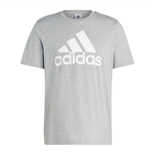 Grey - Front - Adidas Mens Big Logo T-Shirt