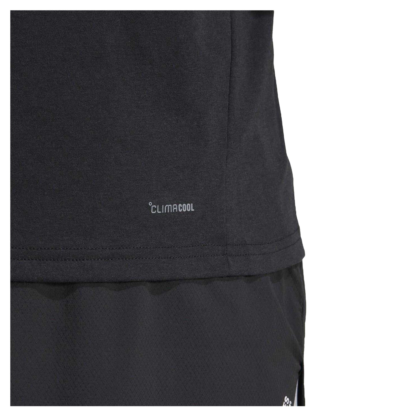 Black - Side - Adidas Mens Camo Logo T-Shirt