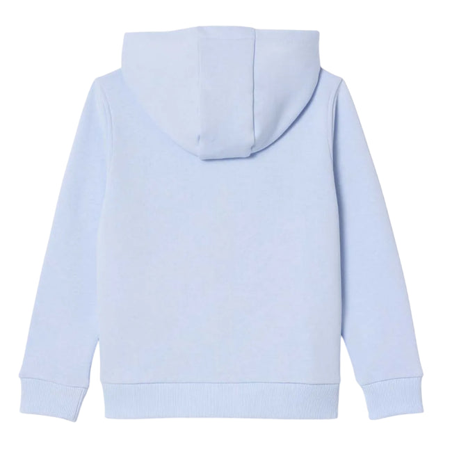 Blue - Back - Lacoste Childrens-Kids Kangaroo Pocket Full Zip Hoodie