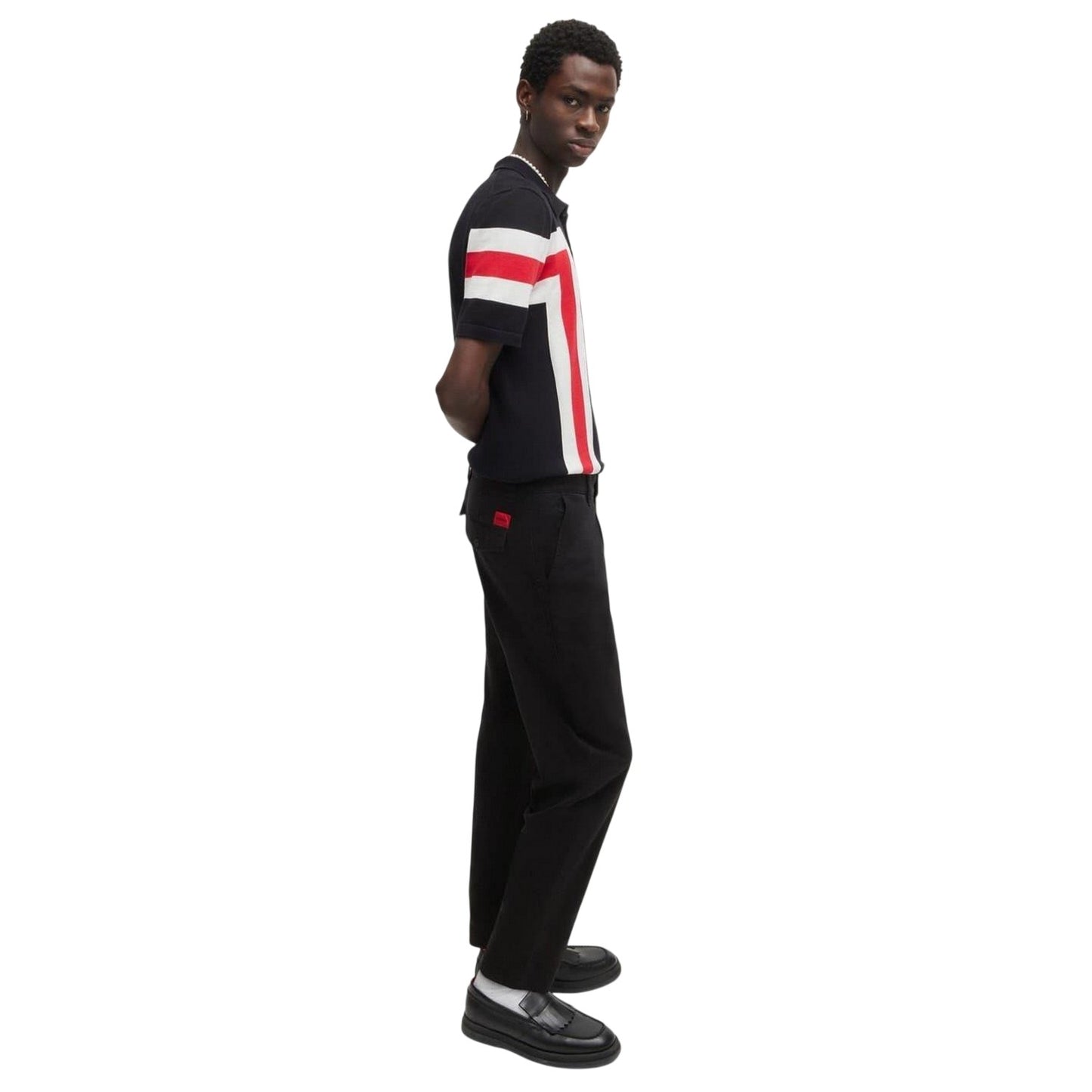 Black - Pack Shot - Hugo Mens Zeebo Regular Trousers