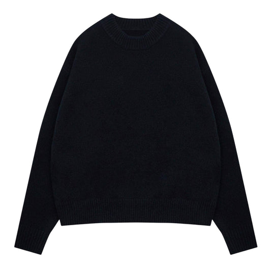 Black - Front - Couture Mens Copyright Brushed Relaxed Fit Jumper