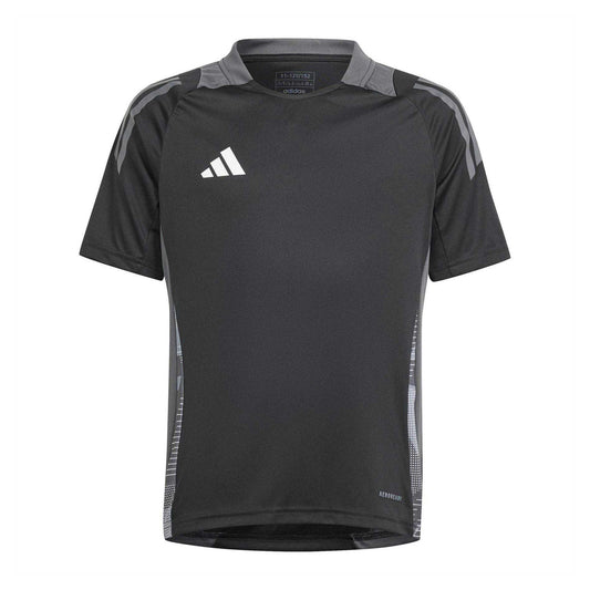 Black-Dark Grey - Front - Adidas Childrens-Kids Tiro 24 T-Shirt