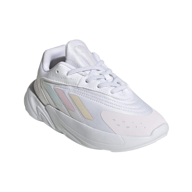Cloud White-Almost Pink-Almost Blue - Pack Shot - Adidas Childrens-Kids Ozelia Trainers