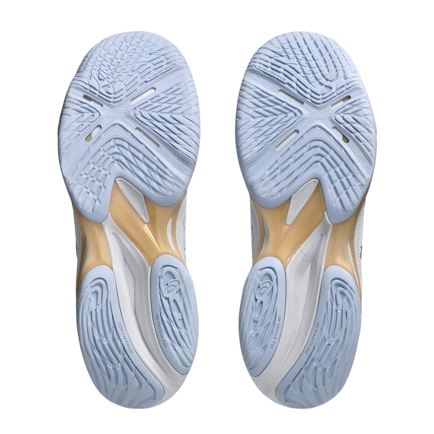 White-Champagne - Pack Shot - Asics Womens-Ladies Ballistic FF 4 Trainers