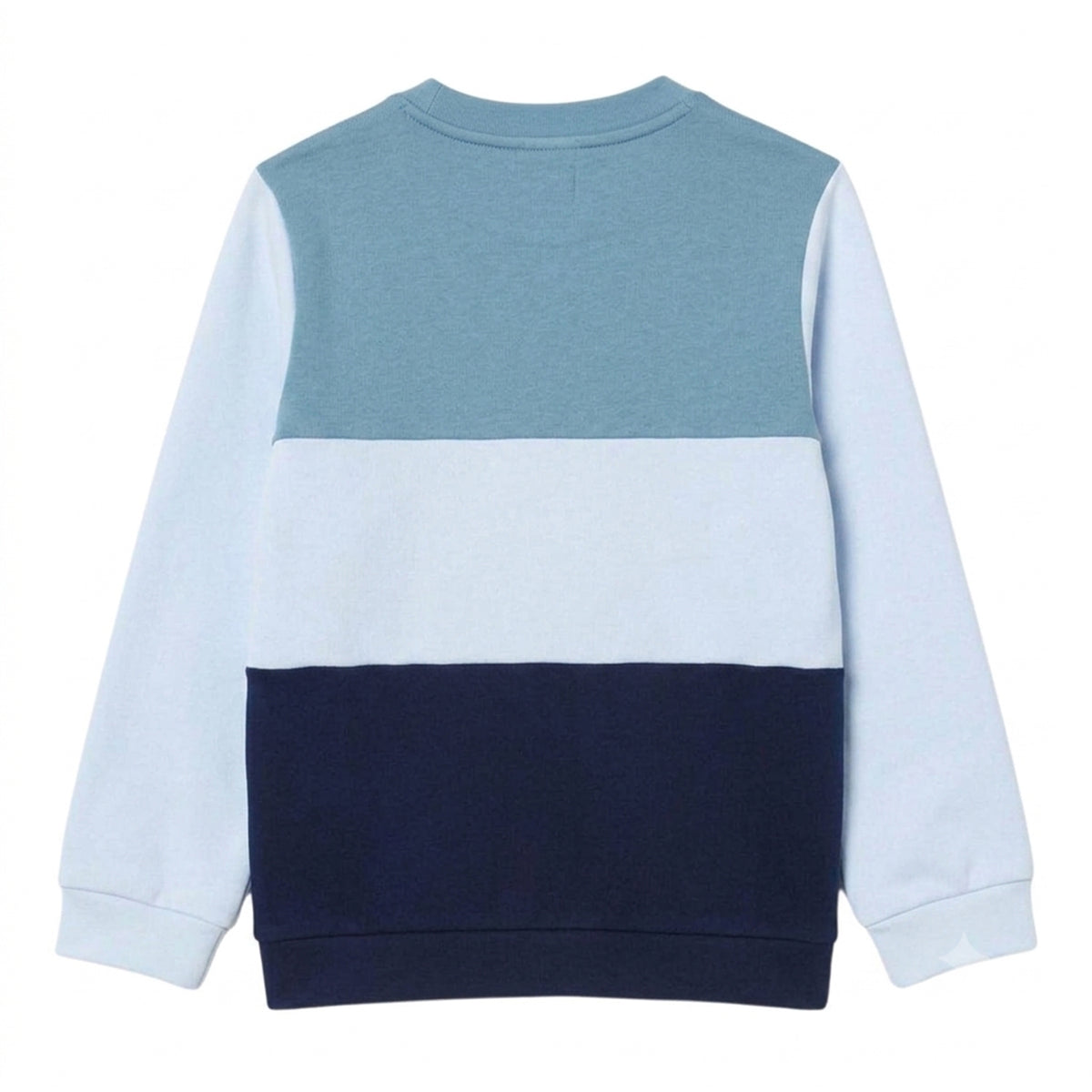 Blue - Back - Lacoste Childrens-Kids Colour Block Long-Sleeved Sweatshirt