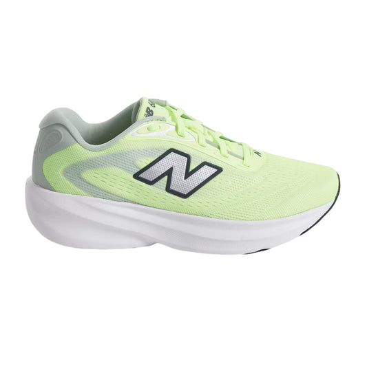 Grey-Neon Green - Front - New Balance Womens-Ladies 680 V9 Cushioned Shoes