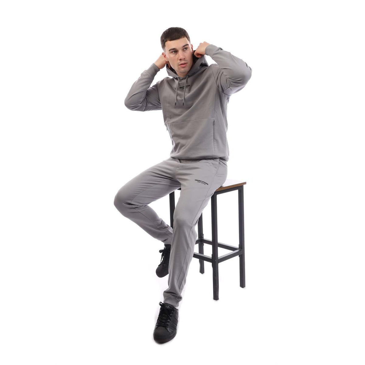 Grey - Pack Shot - Weekend Offender Mens Eclipse Tracksuit