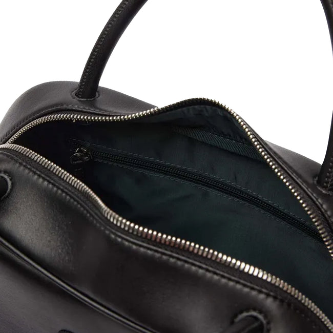 Black - Side - Lacoste Naos Pique Crossbody Bag