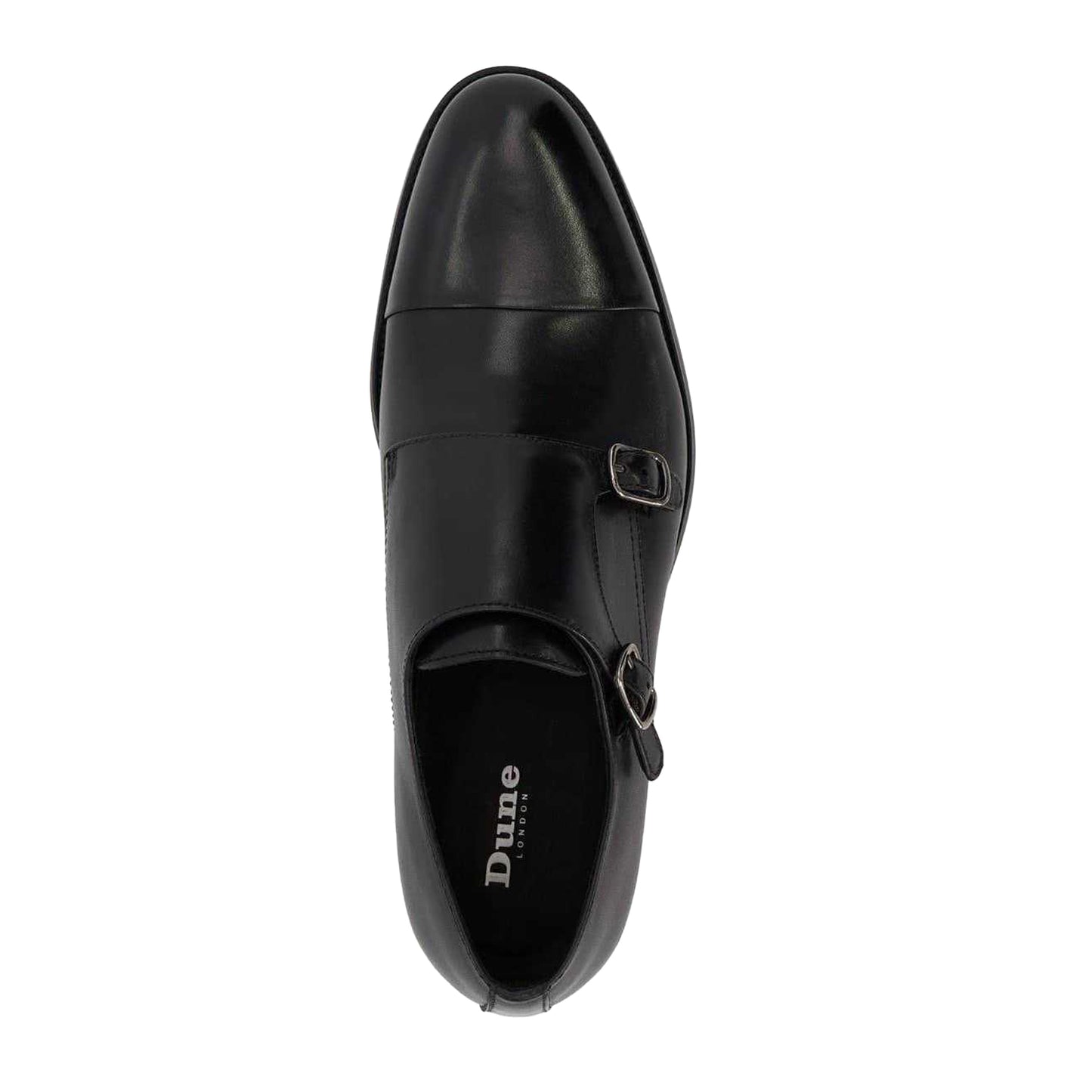 Black - Lifestyle - Dune London Mens Sullivan Monk Leather Shoes