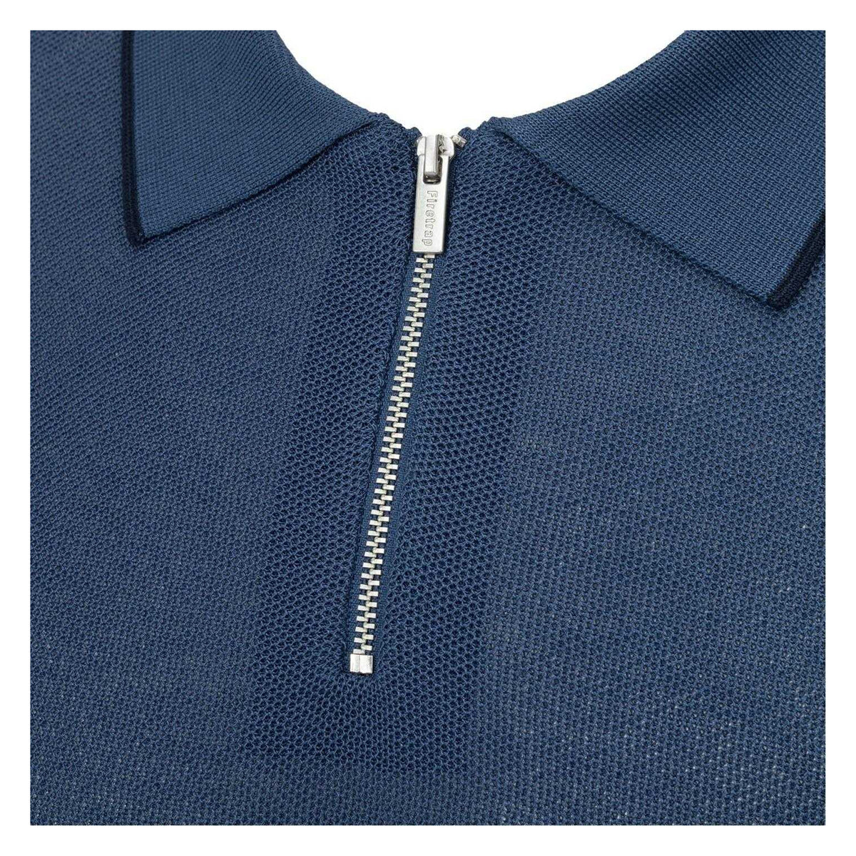 Airforce Blue - Lifestyle - Firetrap Mens Knitted Regular Short-Sleeved Polo Shirt