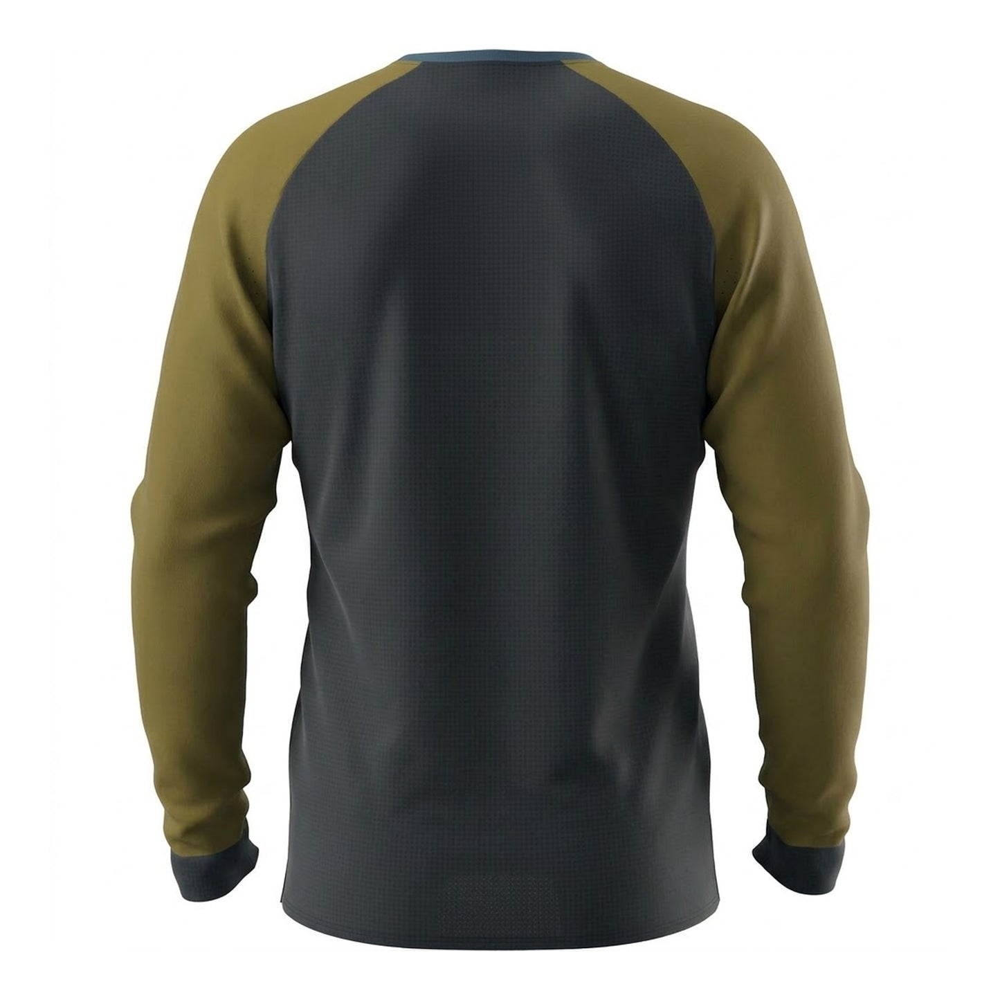 Blueberry-Army - Back - Dynafit Mens Crew Neck Long-Sleeved Athletic Top