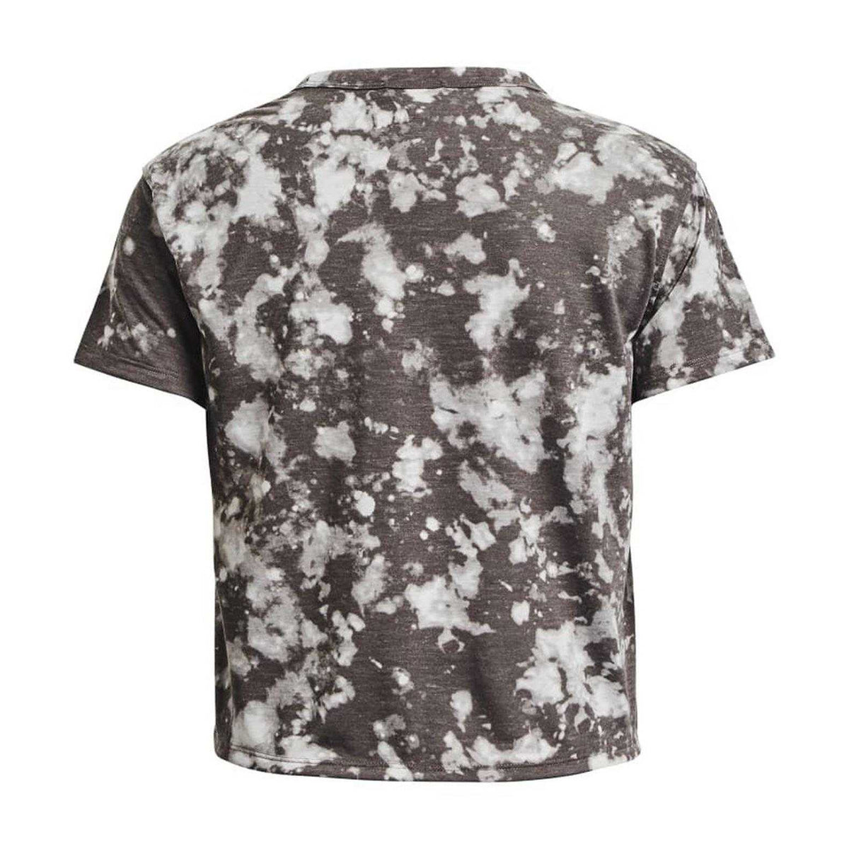 Grey - Back - Under Armour Womens-Ladies Run Trail Distressed Regular T-Shirt
