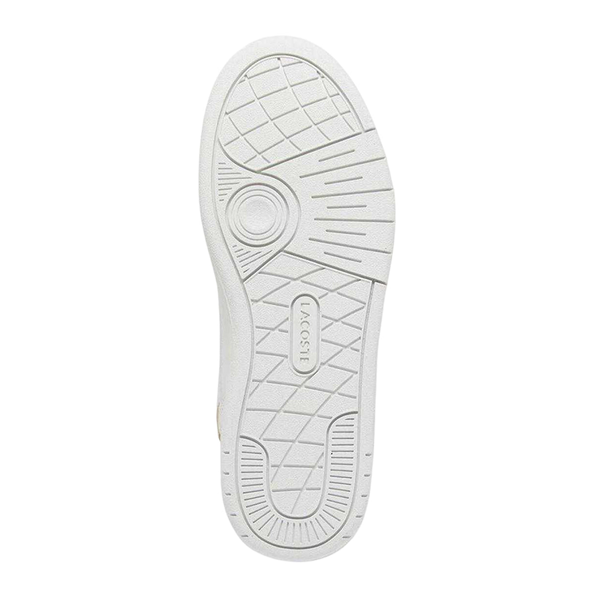 White - Pack Shot - Lacoste Womens-Ladies T-Clip Set Leather Trainers