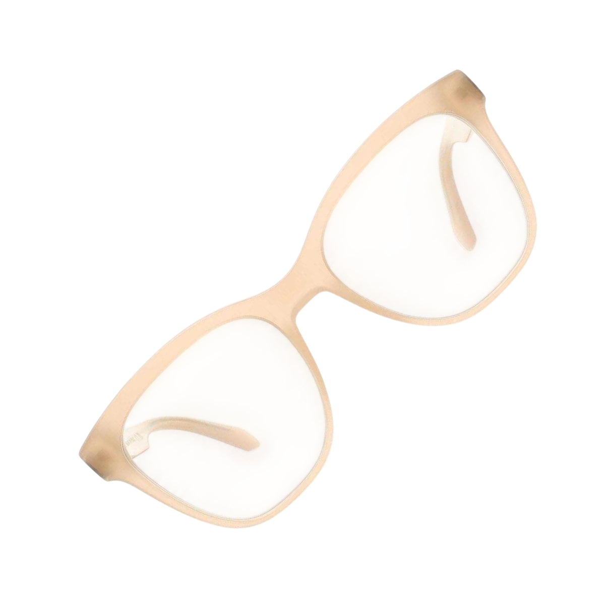 Beige-Blue - Back - Off-White Style Sun Square Sunglasses