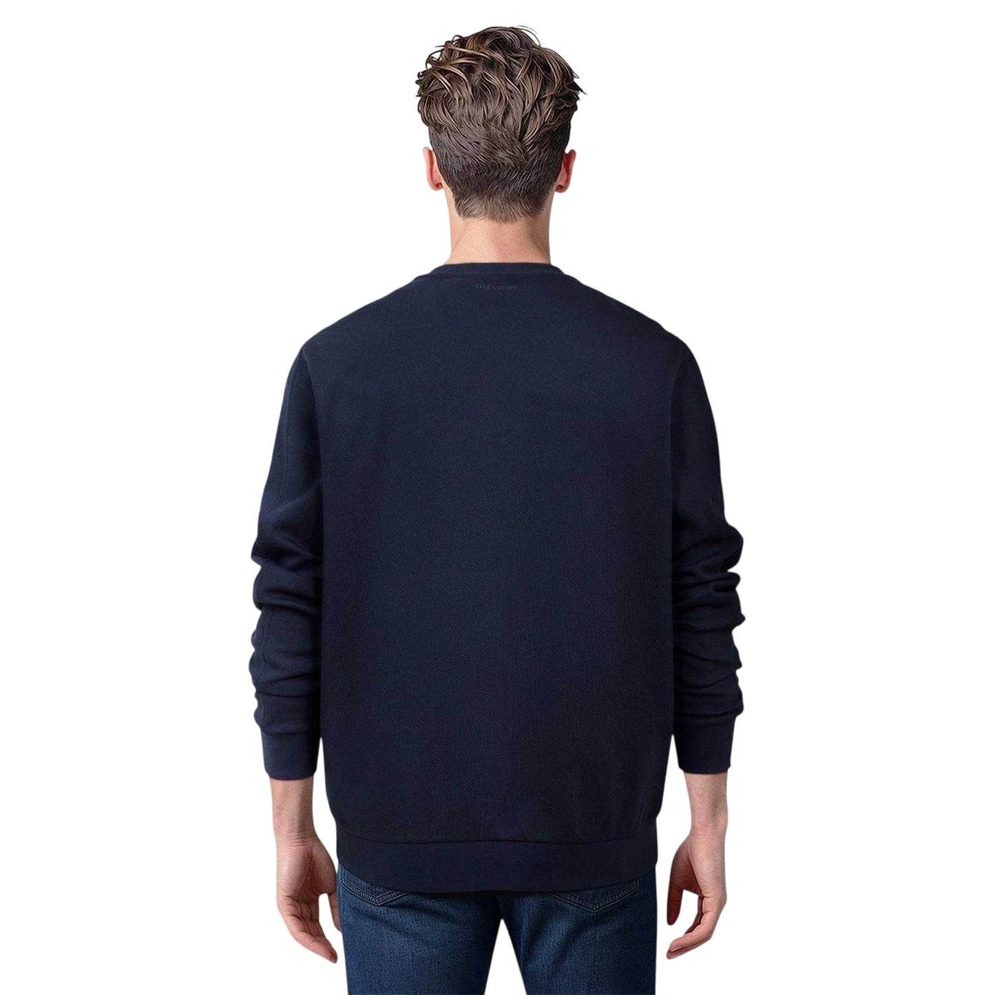 Navy - Lifestyle - Lyle & Scott Mens Twill Crew Neck Sweatshirt